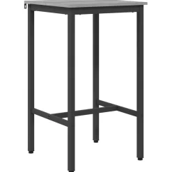 vidaXL Bartafel 52 x 52 x 90 cm Bewerkt hout Grijs Sonoma Rechthoekig