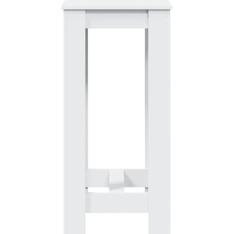 vidaXL Bartafel 51x50x103,5 cm bewerkt hout wit
