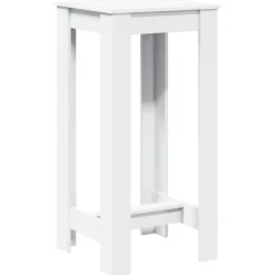 vidaXL Bartafel 51x50x103,5 cm bewerkt hout wit