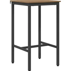 vidaXL Bartafel 52 x 52 x 90 cm Bewerkt hout Artisanaal eiken