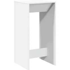 vidaXL Bartafel 51x50x103,5 cm bewerkt hout wit