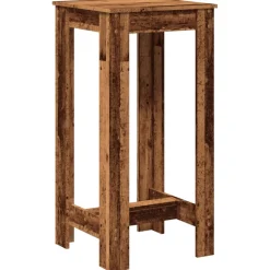 vidaXL Bartafel 51x50x103,5 cm bewerkt hout oud houtkleurig