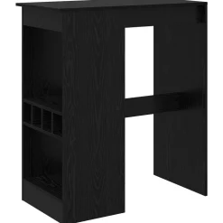vidaXL Bartafel 90 x 47.5 x 103.5 cm Bewerkt hout Zwart Eiken