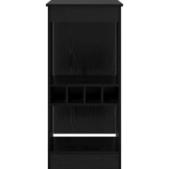 vidaXL Bartafel 90 x 47.5 x 103.5 cm Bewerkt hout Zwart Eiken