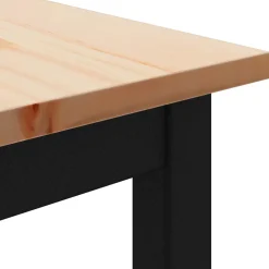 vidaXL Bartafel 70 x 70 x 105 cm Massief grenenhout Naturel Vierkant