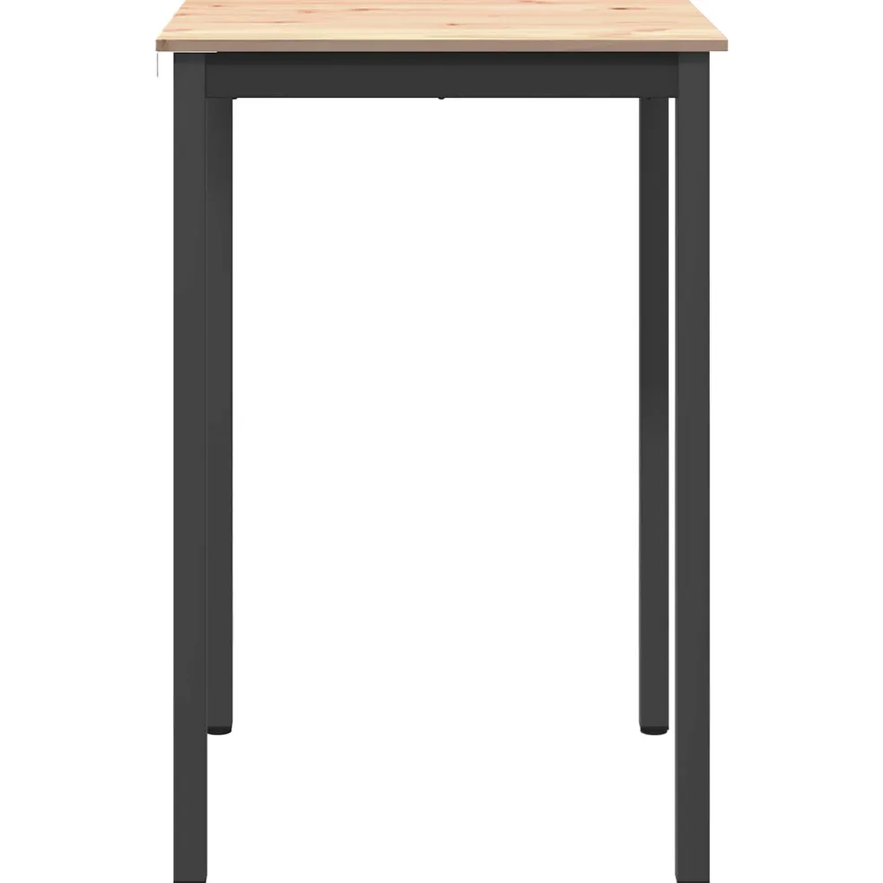 vidaXL Bartafel 70 x 70 x 105 cm Massief grenenhout Naturel Vierkant