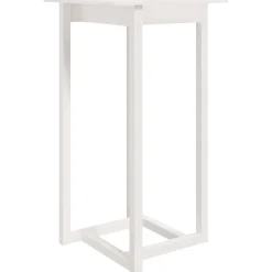 vidaXL Bartafel 60x60x110 cm massief grenenhout wit