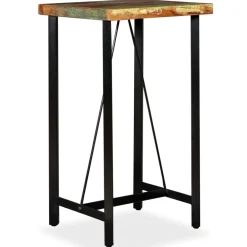 vidaXL Bartafel 60x60x107 cm massief gerecycled hout