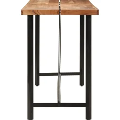 vidaXL Bartafel 180x70x107 cm massief acaciahout en ijzer