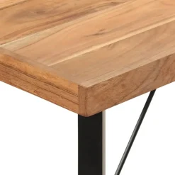 vidaXL Bartafel 180x70x107 cm massief acaciahout en ijzer