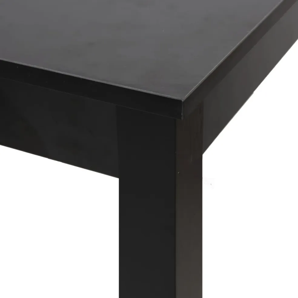 vidaXL Bartafel 115x55x107 cm MDF zwart