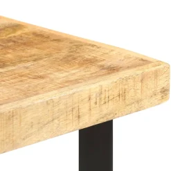 vidaXL Bartafel 60x60x107 cm ruw mangohout