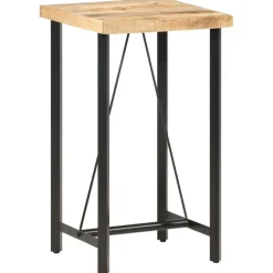 vidaXL Bartafel 60x60x107 cm ruw mangohout