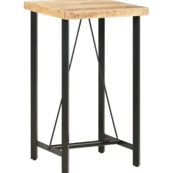 vidaXL Bartafel 60x60x107 cm ruw mangohout