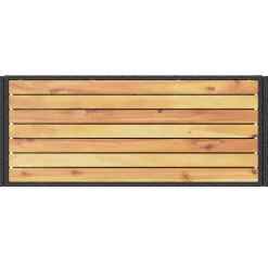 vidaXL Bartrolley 3-laags poly rattan en massief acaciahout zwart
