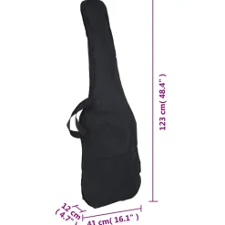 vidaXL Basgitaar voor beginners elektrisch met tas 4/4 46