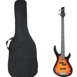 vidaXL Basgitaar voor beginners elektrisch met tas 4/4 46