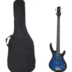 vidaXL Basgitaar voor beginners elektrisch met tas 4/4 46