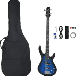vidaXL Basgitaar voor beginners elektrisch met tas 4/4 46