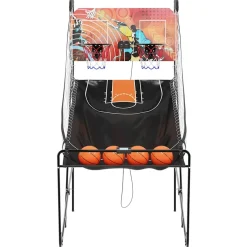 vidaXL Basketbal arcade met 4 ballen voor 2 spelers