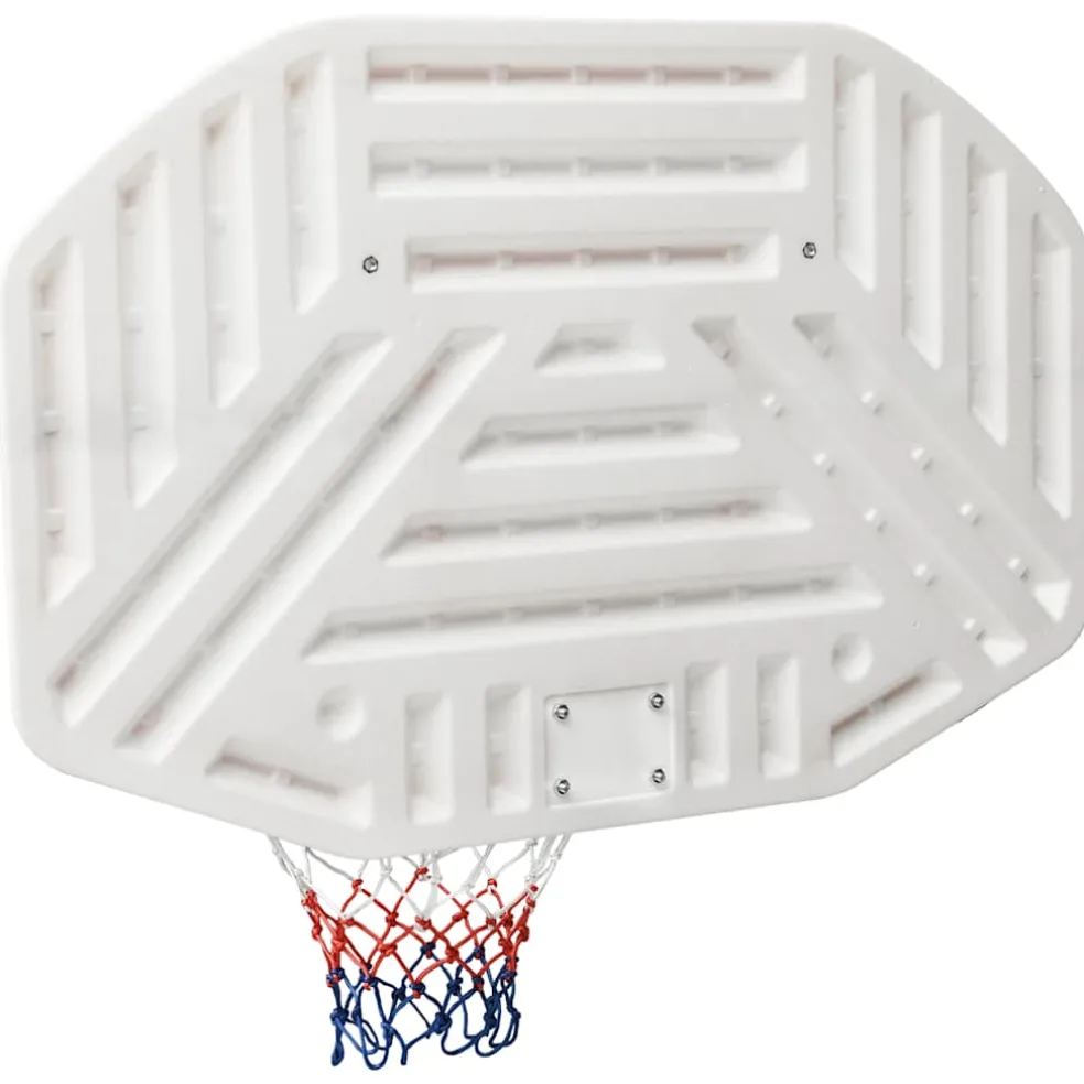 vidaXL Basketbalbord 109x71x3 cm polyetheen wit