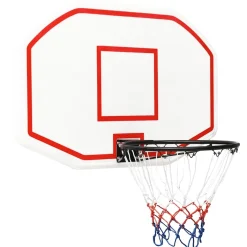 vidaXL Basketbalbord 109x71x3 cm polyetheen wit