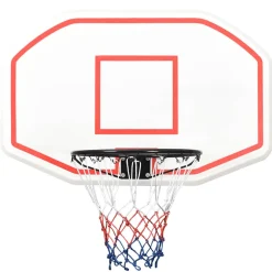 vidaXL Basketbalbord 109x71x3 cm polyetheen wit
