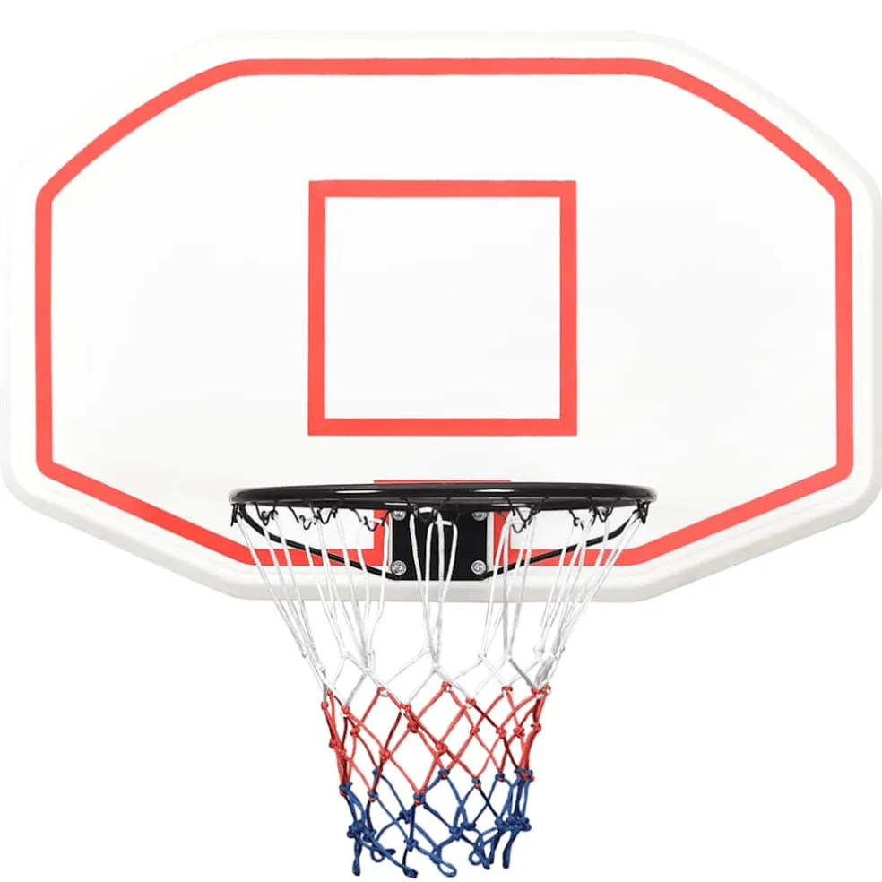 vidaXL Basketbalbord 109x71x3 cm polyetheen wit