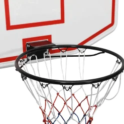 vidaXL Basketbalbord 109x71x3 cm polyetheen wit