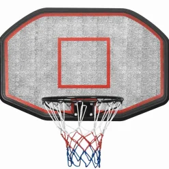 vidaXL Basketbalbord 109x71x3 cm polyetheen zwart