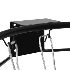 vidaXL Basketbalring 45 cm staal zwart