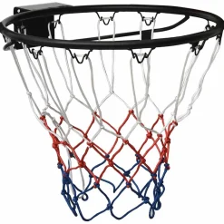 vidaXL Basketbalring 45 cm staal zwart