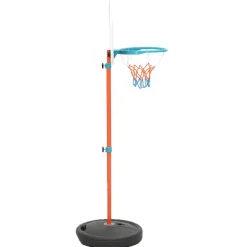 vidaXL Basketbalset draagbaar verstelbaar 133-160 cm