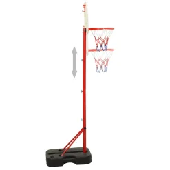 vidaXL Basketbalset draagbaar verstelbaar 138,5-166 cm