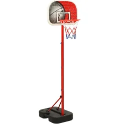 vidaXL Basketbalset draagbaar verstelbaar 138,5-166 cm