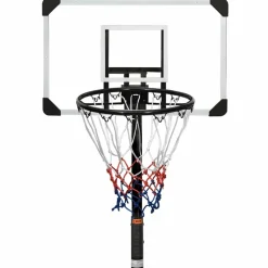 vidaXL Basketbalstandaard 216-250 cm polycarbonaat transparant