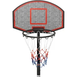 vidaXL Basketbalstandaard 216-250 cm polyetheen wit