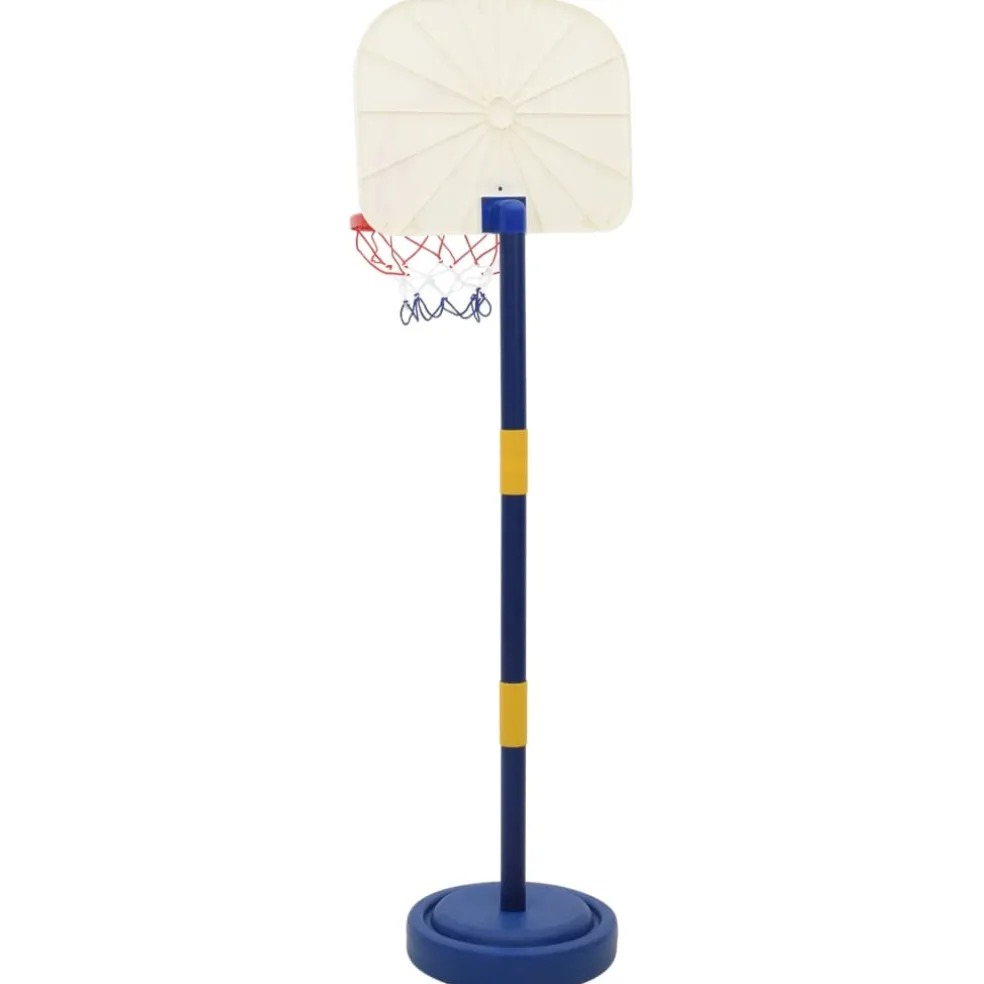 vidaXL Basketbalstandaard met bal en pomp hoogte verstelbaar 90/121 cm