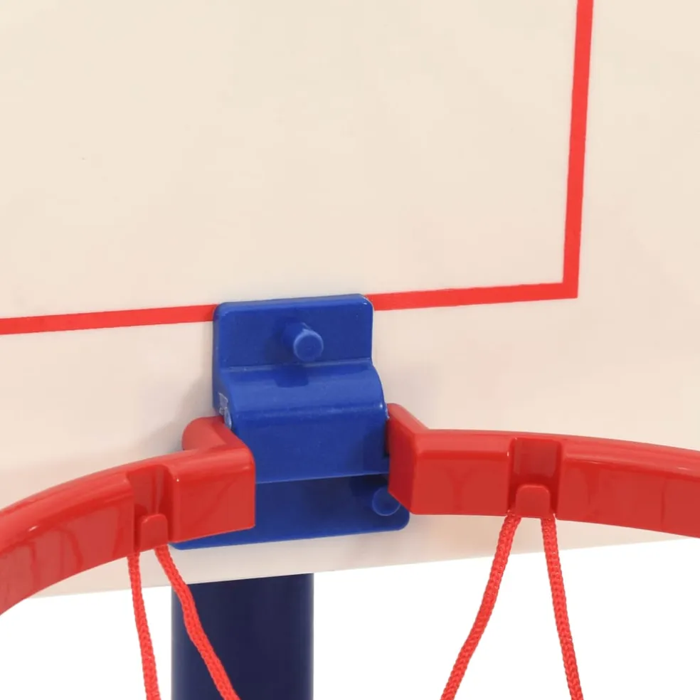 vidaXL Basketbalstandaard met bal en pomp hoogte verstelbaar 90/121 cm