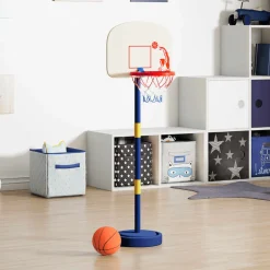 vidaXL Basketbalstandaard met bal en pomp hoogte verstelbaar 90/121 cm