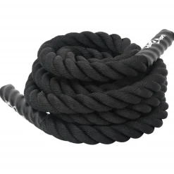 vidaXL Battle Rope Zwart 6 m 4,5 kg Polyester