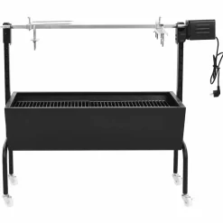 vidaXL BBQ draaispit elektrisch roestvrij staal
