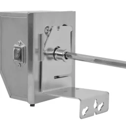 vidaXL BBQ Draaispit met professionele motor staal 900 mm