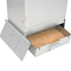 vidaXL BBQ-rookoven met houtsnippers 44,5x29x110 cm staal
