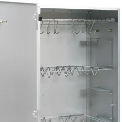 vidaXL BBQ-rookoven met houtsnippers 44,5x29x110 cm staal