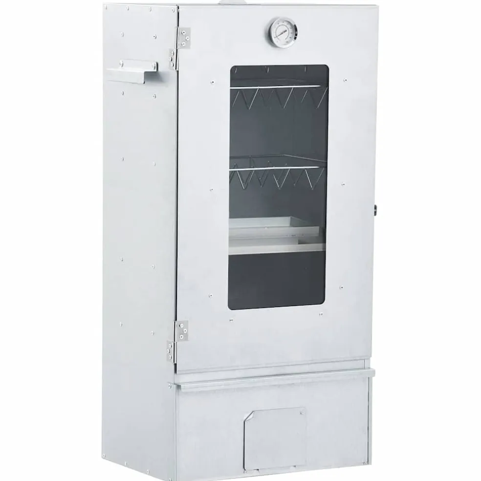 vidaXL BBQ-rookoven met 1 kg houtsnippers 44,5x29x83 cm