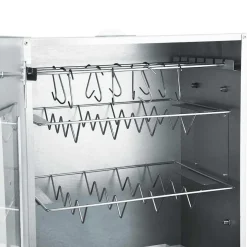 vidaXL BBQ-rookoven met 1 kg houtsnippers 44,5x29x83 cm