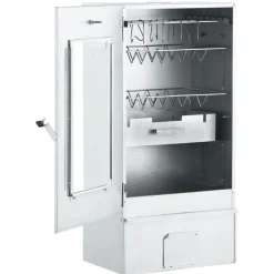 vidaXL BBQ-rookoven met koude rookgenerator gegalvaniseerd staal