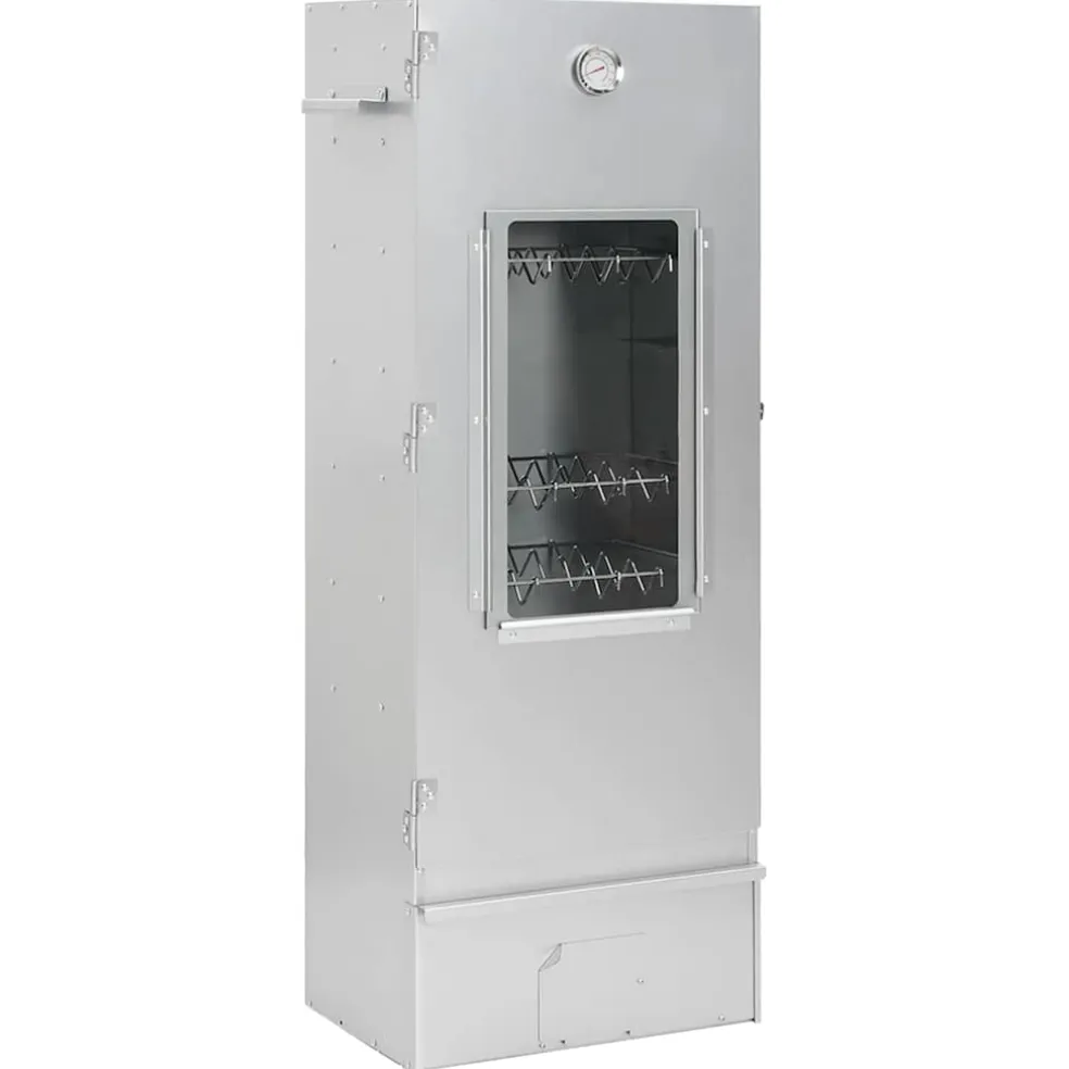 vidaXL BBQ-rookoven met koude rookgenerator gegalvaniseerd staal