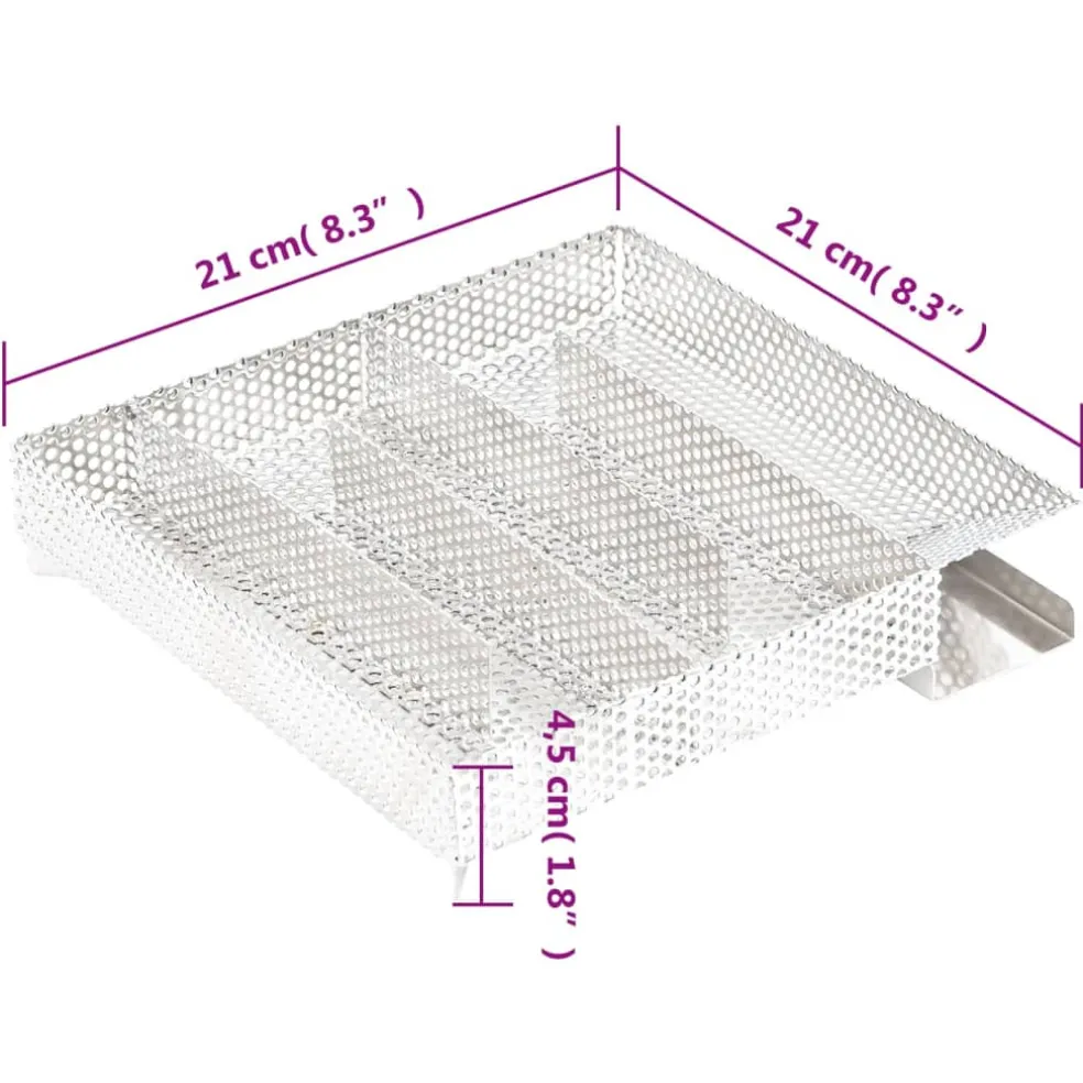 vidaXL BBQ-rookoven met koude rookgenerator gegalvaniseerd staal